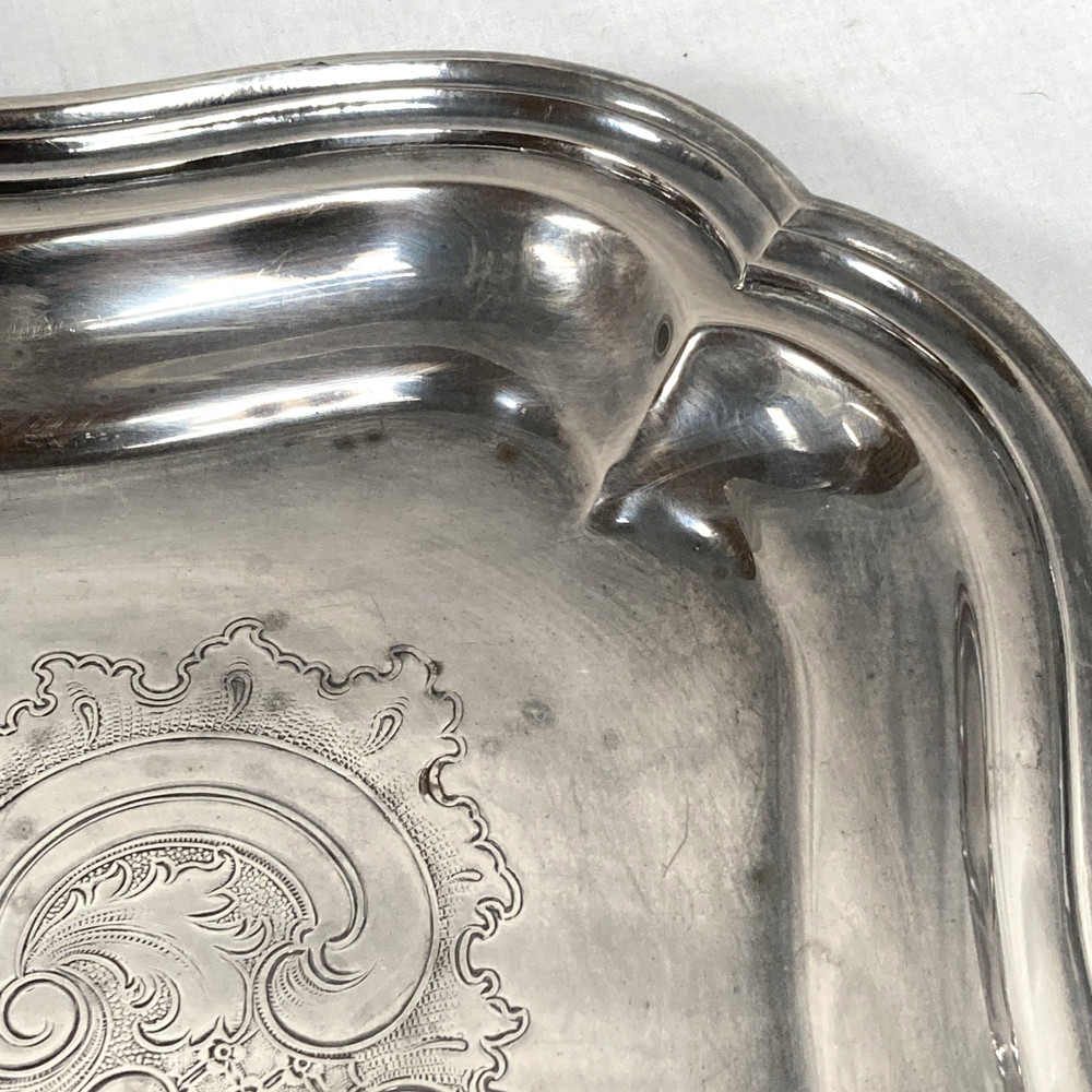 Gorham Large CHIPPENDALE Waiter Silverplated Serving Tray 26 3/4”