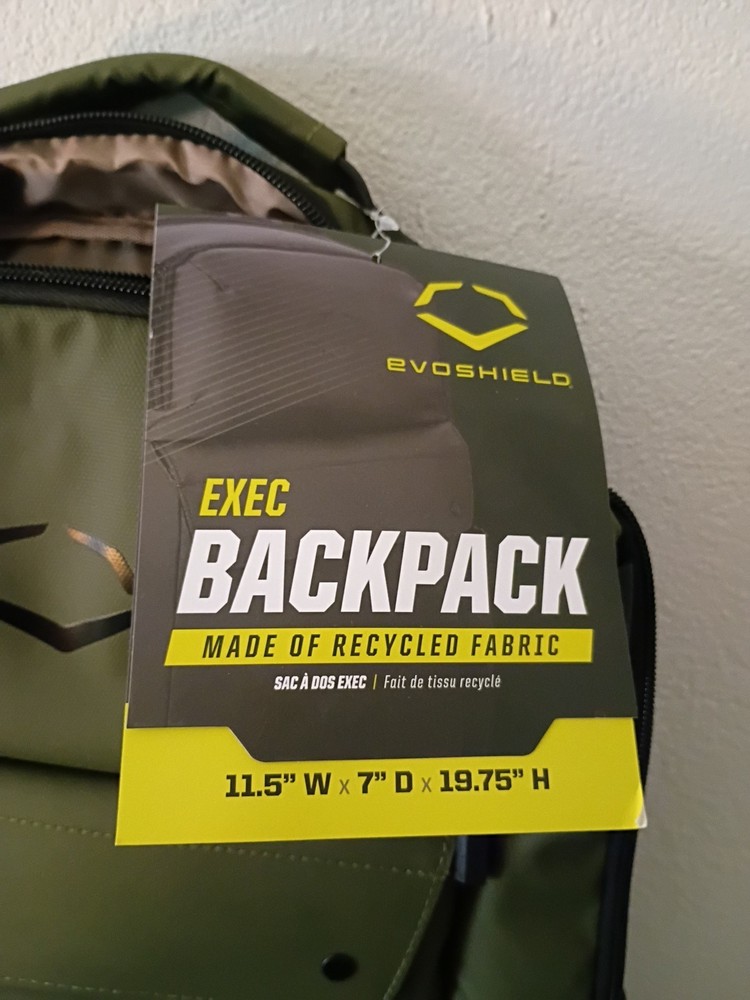Evoshield Exec Lifestyle/Coaching Baseball & Softball Backpack Olive WB57178 03