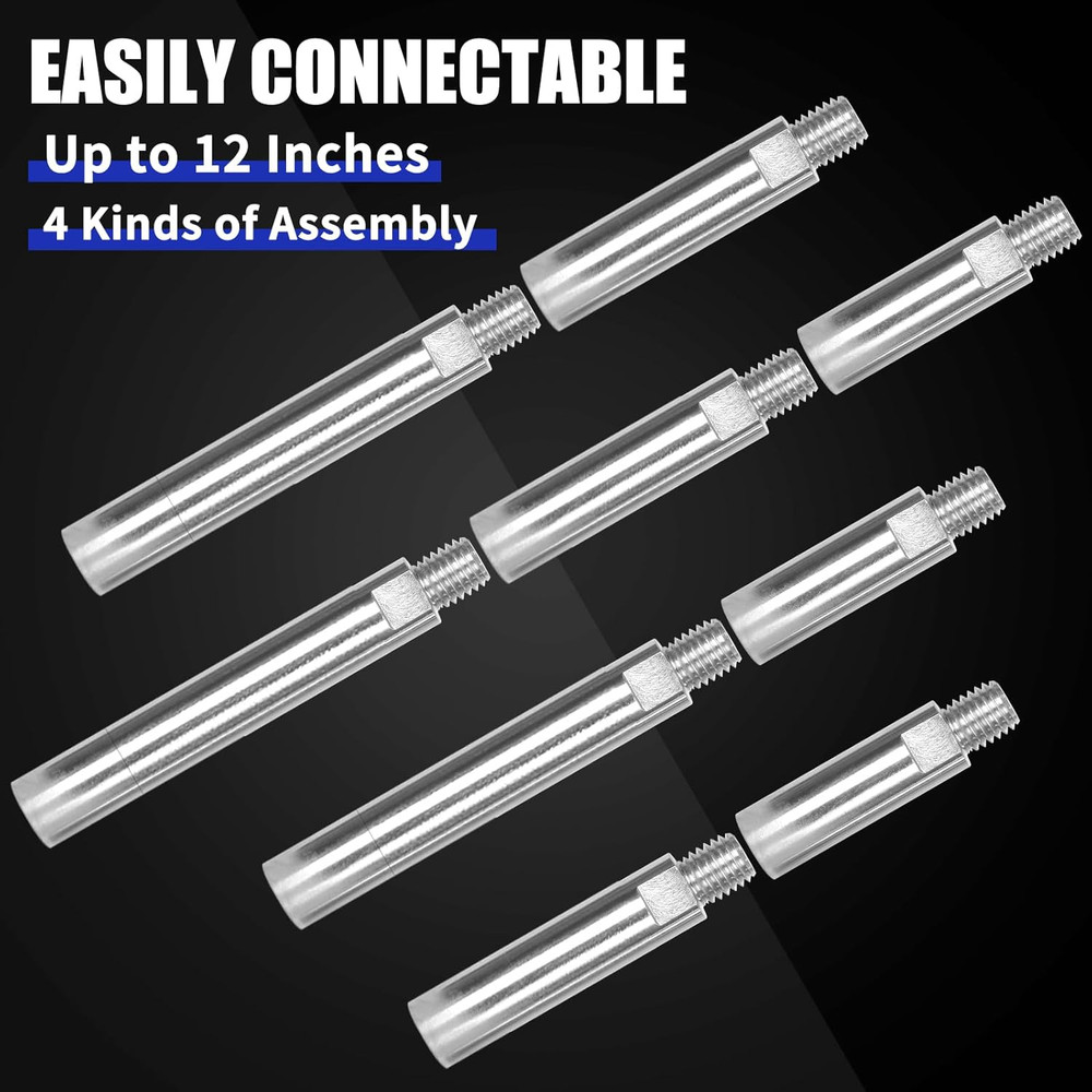 12PCS Angle Grinder Attachments Kit with Flange Nuts, Angle Grinder Extension Co