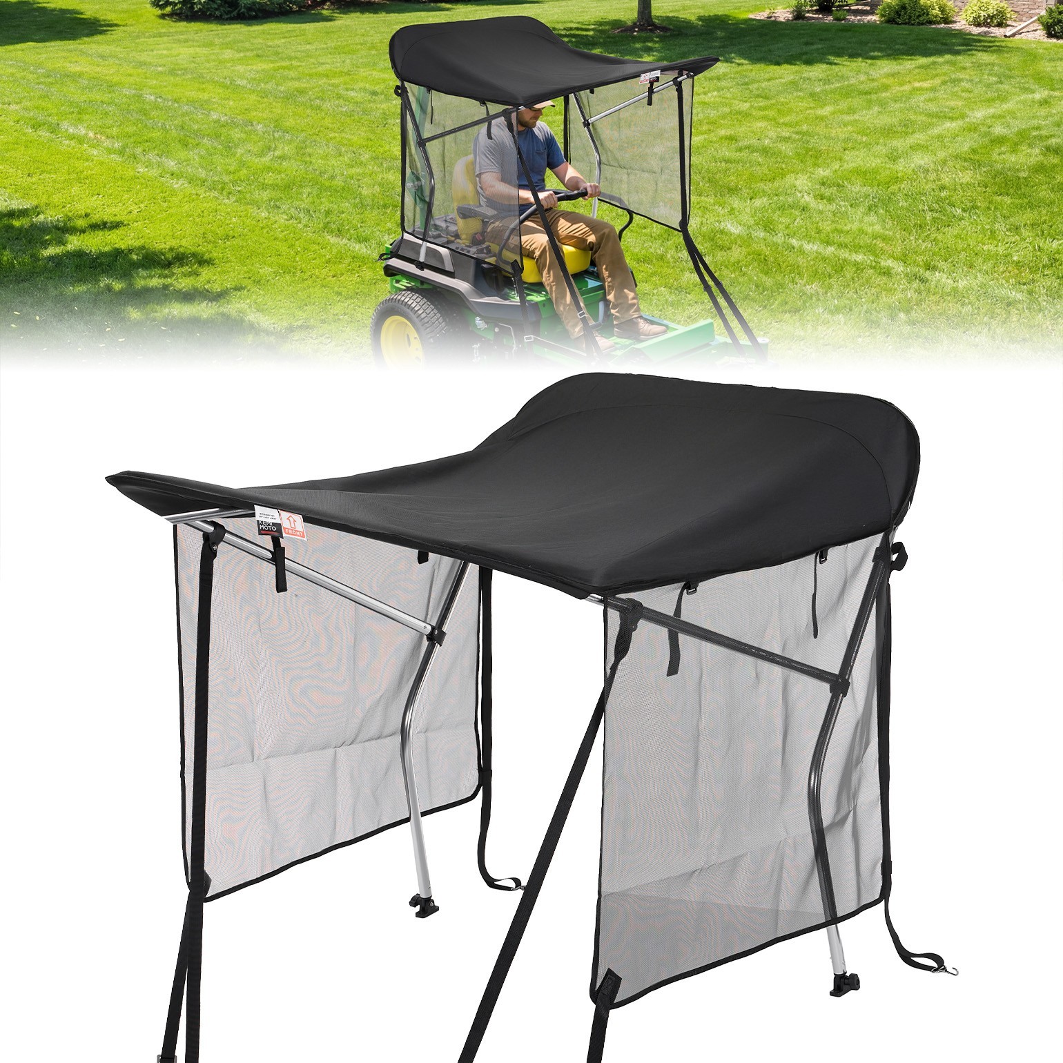 KEMIMOTO Sun Shade Canopy for Zero Turn Lawn Mowers, New