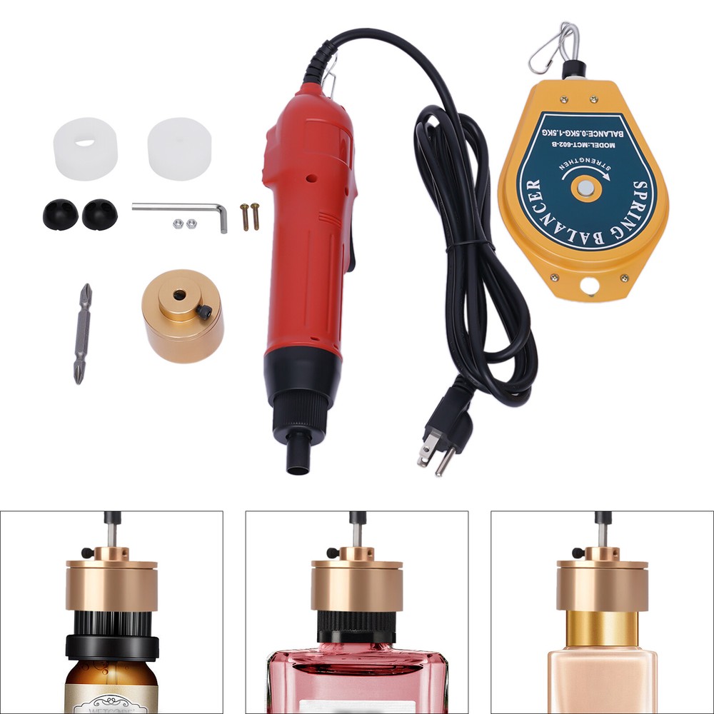 110V Handheld Electric Bottle Capping Machine Screw Capper Sealing Sealer Tool