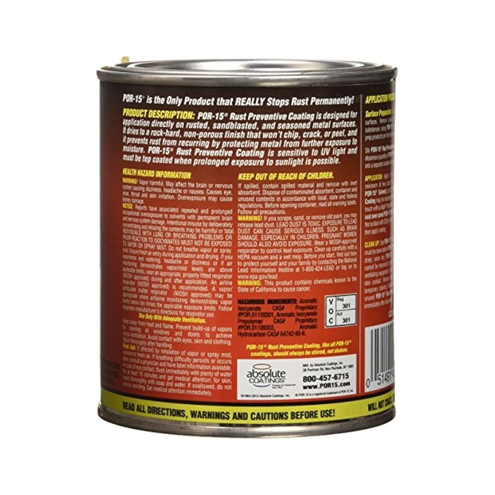 DIY Rust Solution, 16 oz Clear Coating with Moisture,Activated Curing for