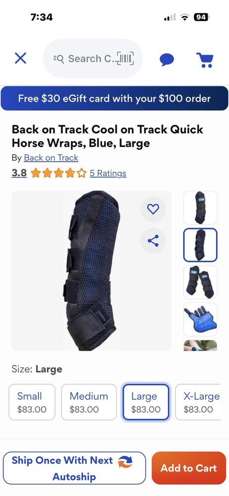 Horse Cooling Wraps