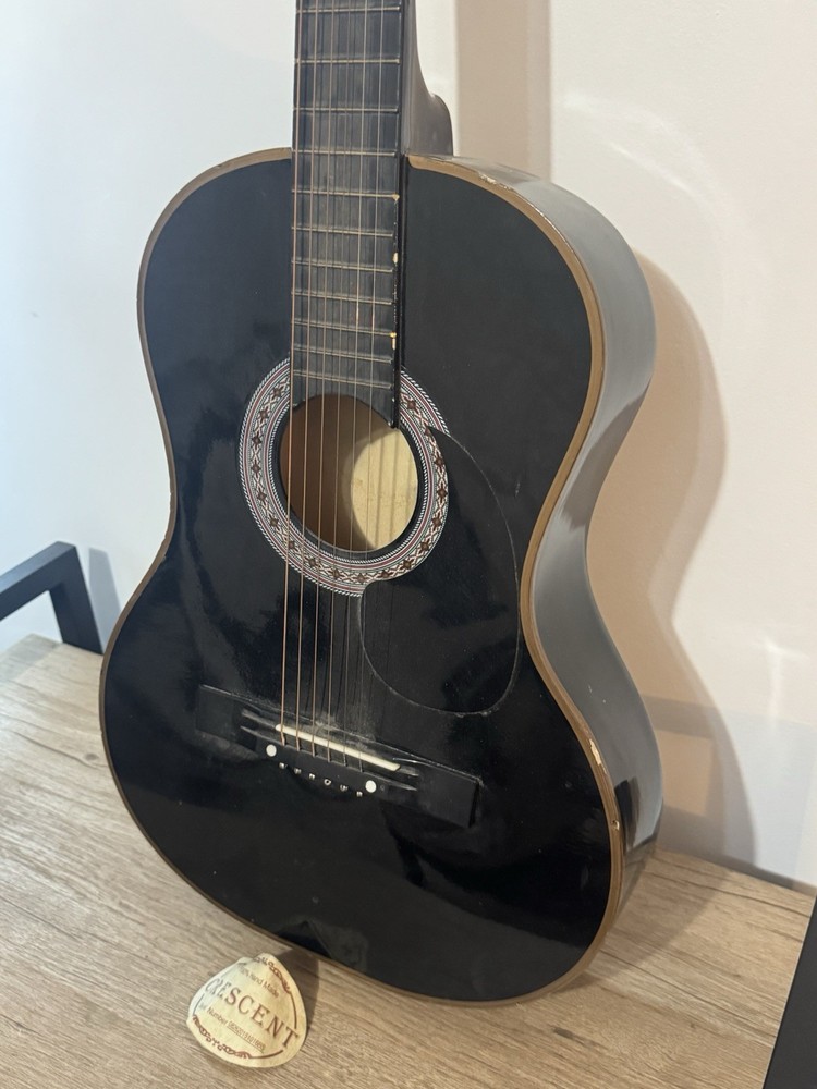 Crescent Classical Guitar 6 String Standard Black