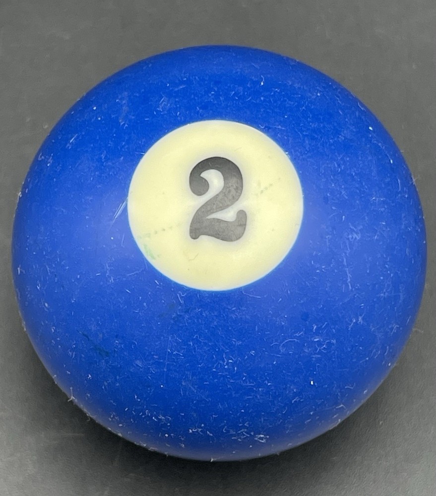 Vintage 2 1/4" Billiard Ball Pool Ball Replacement Ball Solid #2 Blue