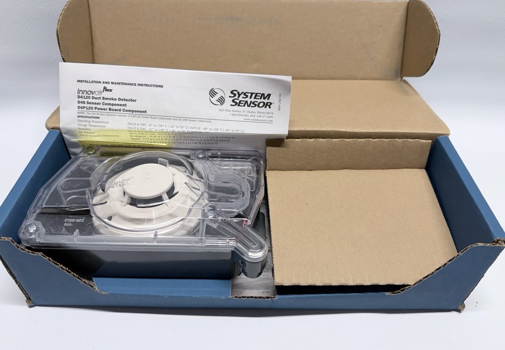 NEW System Sensor D4S 4-Wire Duct Smoke Detector