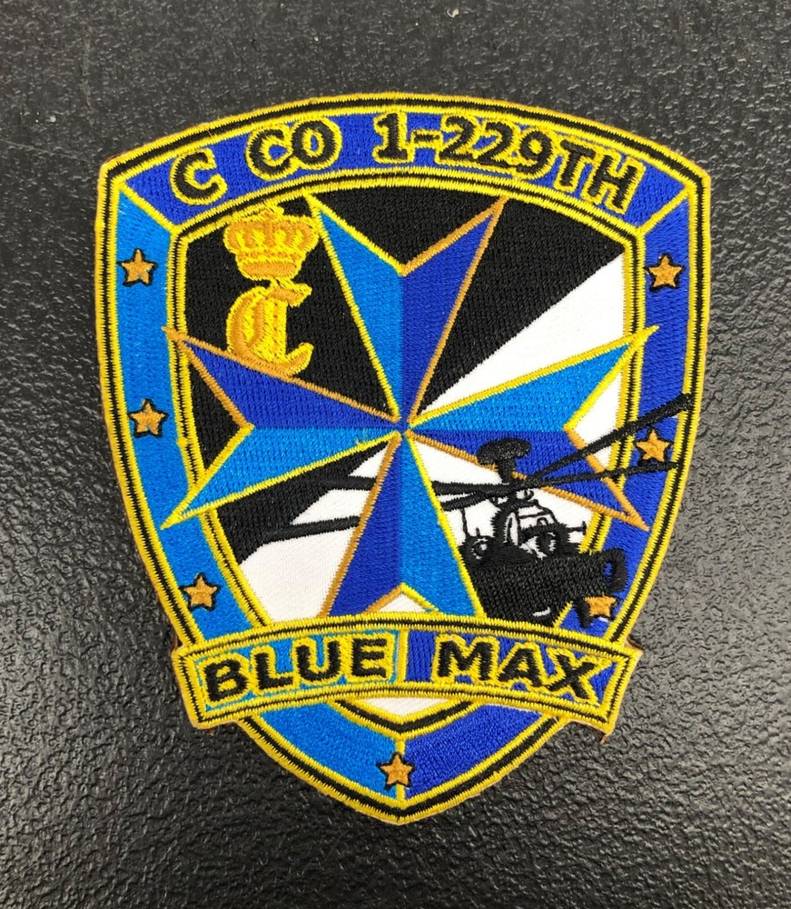 C Co 1-229th Blue Max Apache Army Aviation Patch OEF OIF