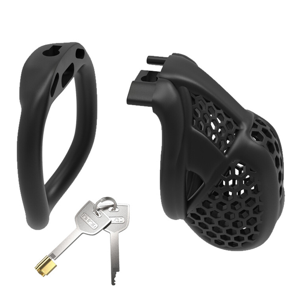 2025 Beehive Pro Breathable Cage Male Chastity Device Mini Lock 2Type Rings Man