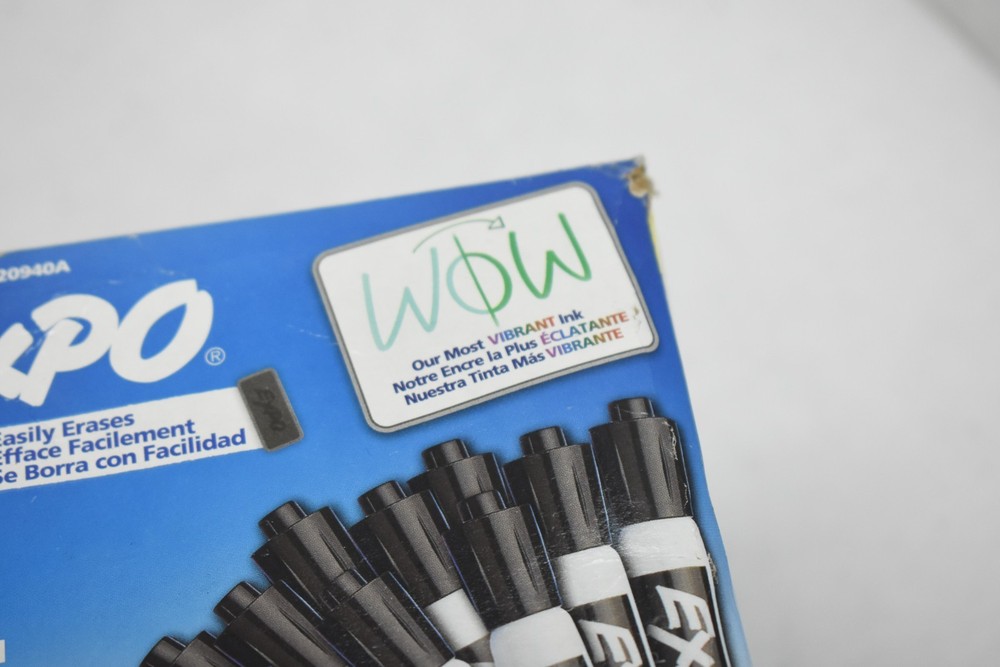 Expo Low Odor Dry Erase Markers Black 36 Count Value Pack Chisel Tip Set