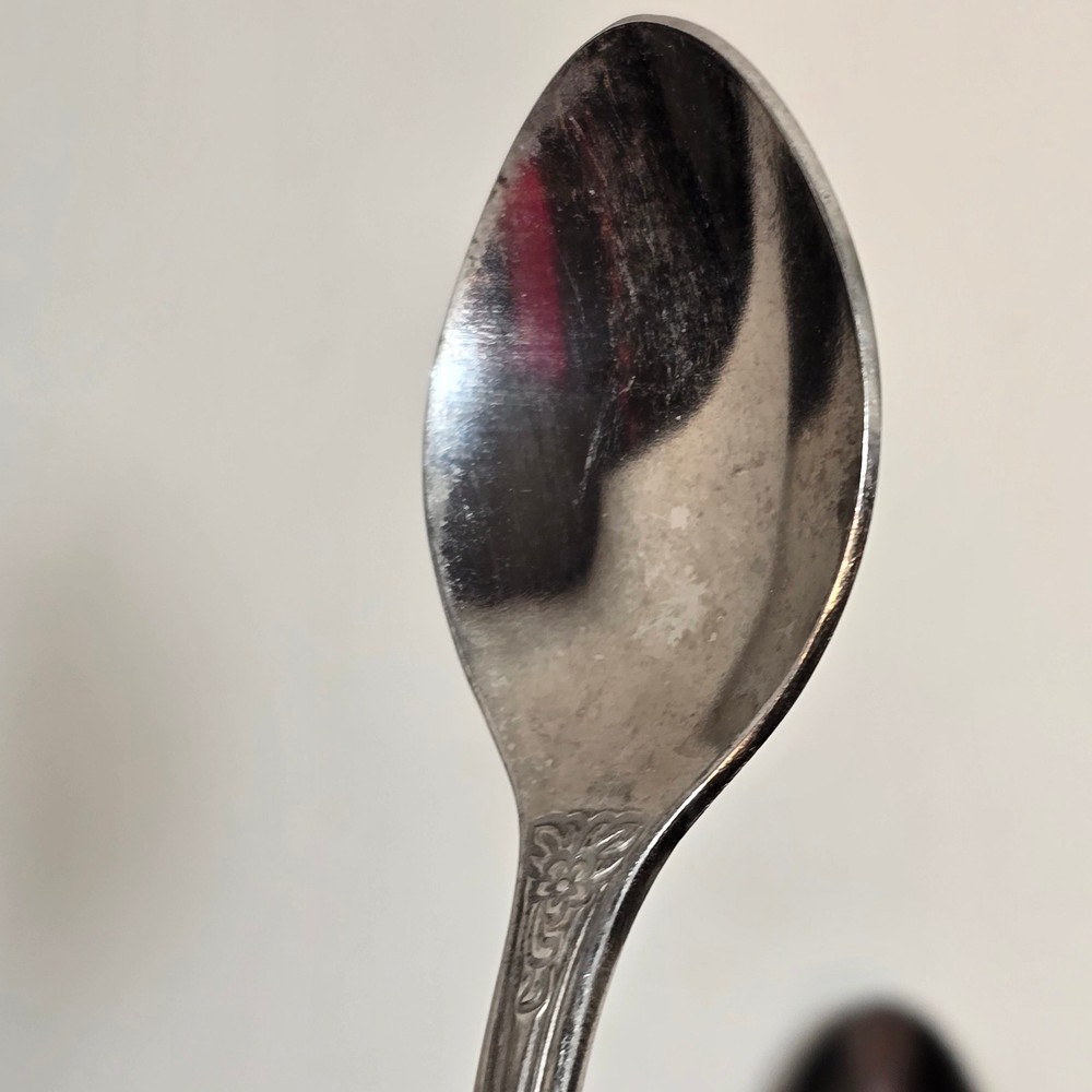 Wm. Rogers & Son Stainless Silverware Glacon Pattern "INS595" Iced Teaspoon