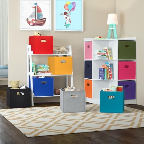 2 Pc Folding Storage Bin Set, No Size, Orange, 2 Count 2 Orange Bins