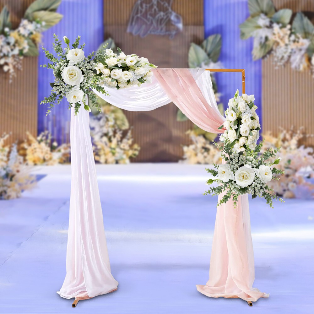 Rectangular Wedding Arch Rack Flower Balloon Arch Stand Party Backdrop Decor