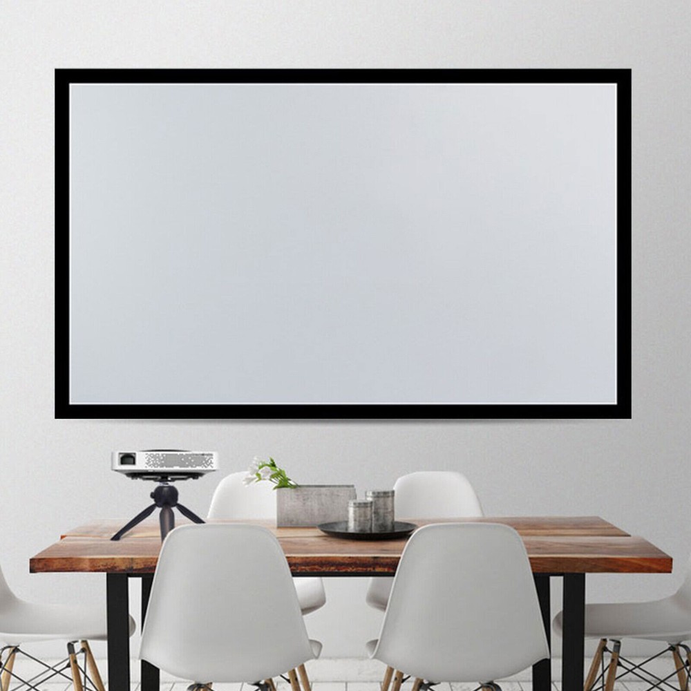 135" Projector Screen Projection Screen Wall-mounted HD 16:9 Projector Screen