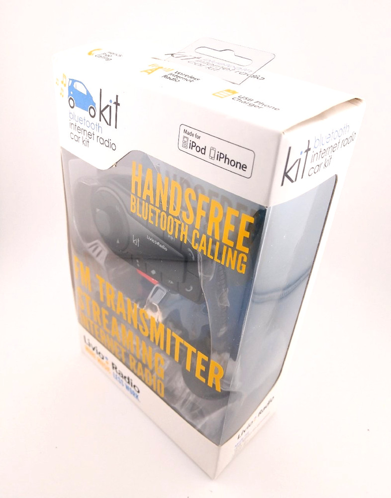 Vintage Livio iPhone Radio Kit~Handsfree Bluetooth Internet Radio Car Kit (2011)
