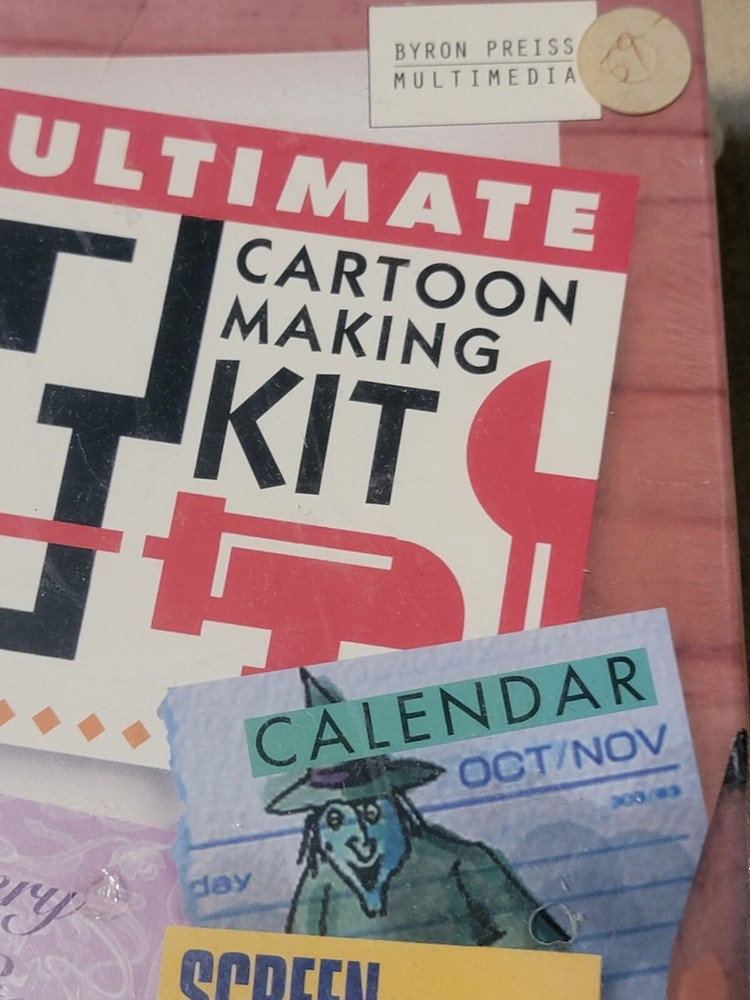 1994 Multimedia Cartoon Studio Bank Kit CD-ROM Software Program New Sealed