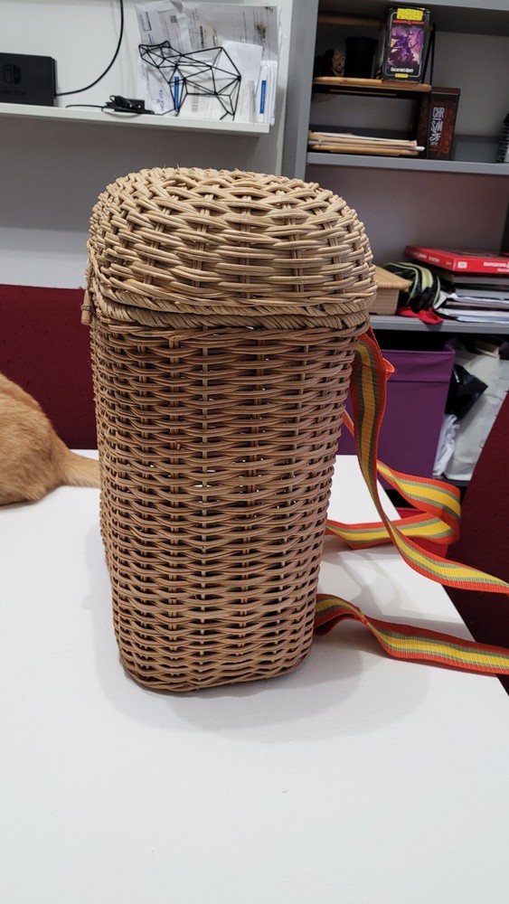 IKEA SOLBLEKT Wicker Backpack Limited Edition Rare 2020