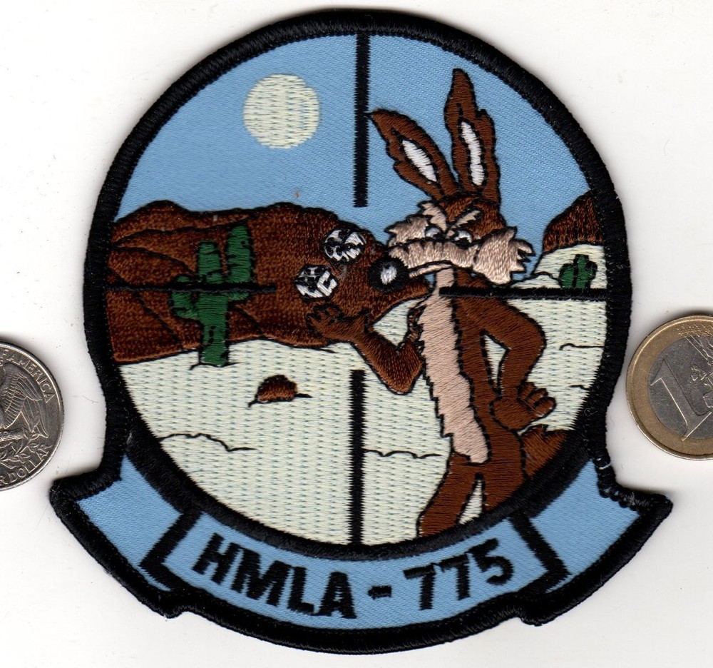US Marine Corps HMLA 775 Light Attack Helicopter Squadron Patch Roadrunner USMC