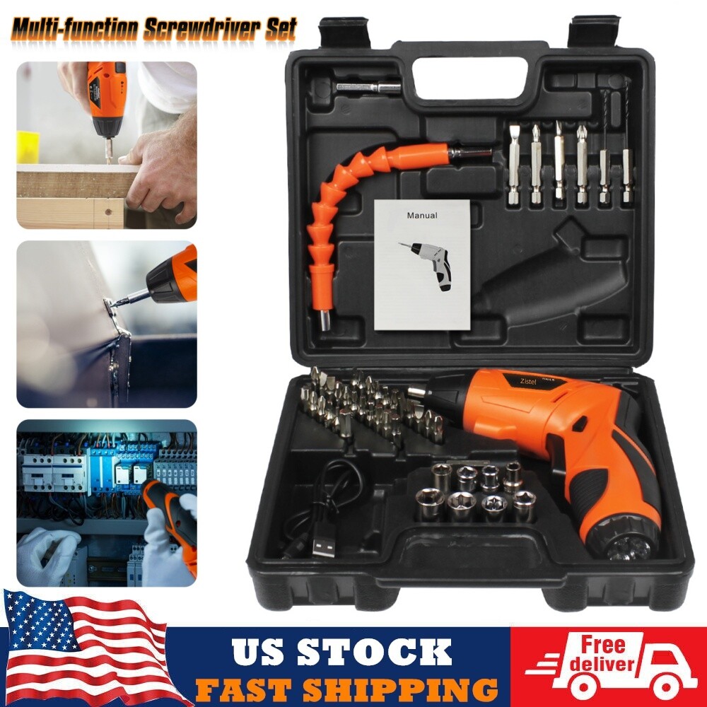 Electric Cordless Rechargeable Screwdriver Mini Power Screw Driver Tool Bits A++