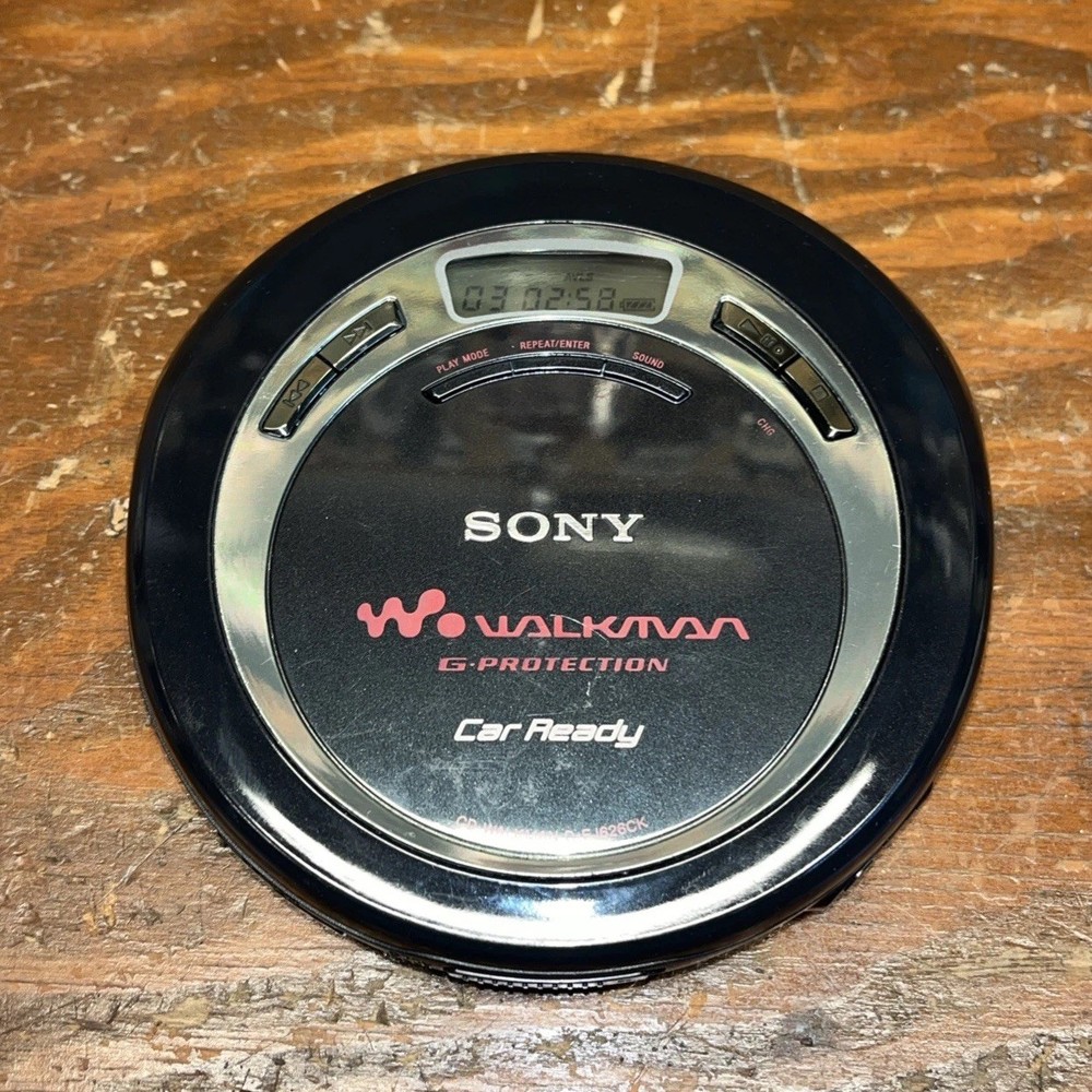 Working Sony WalkMan D-EJ626CK Portable CD Player MISSING BATTERY COVER