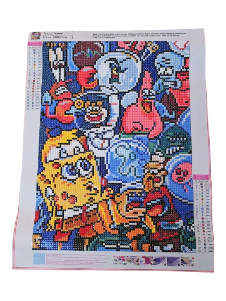 Finished Diamond Painting - Nickelodeon, Spongebob Characters