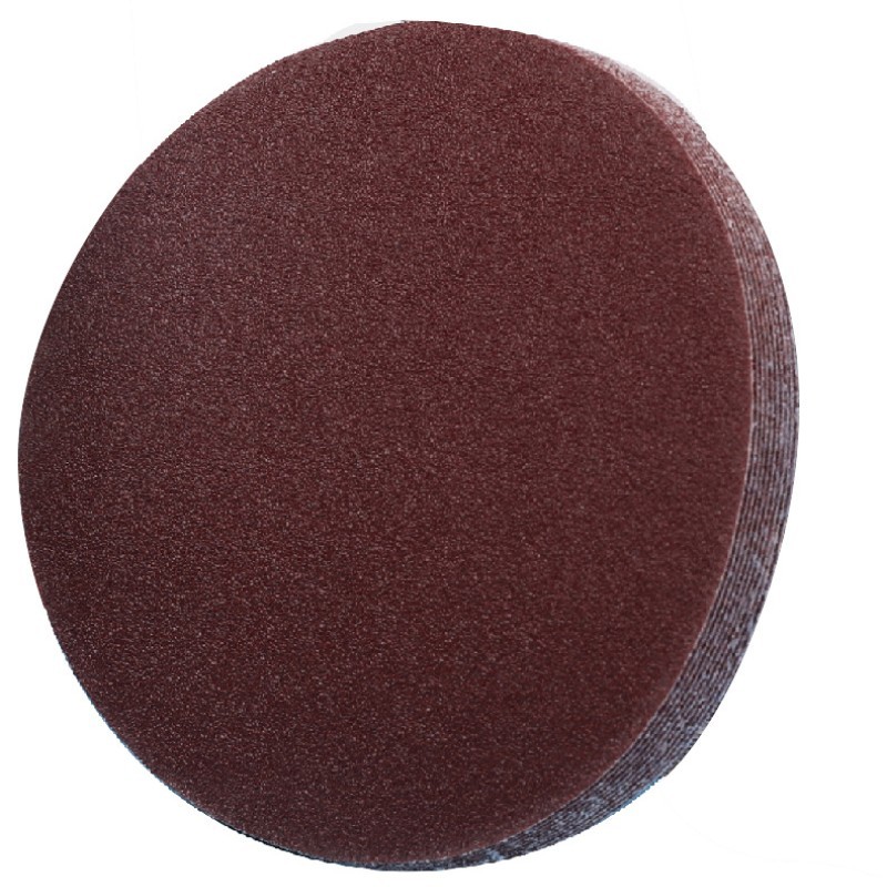28Pcs 5 Inch 80 Grit Hook Loop Sanding Disc Flocking Sandpaper Red