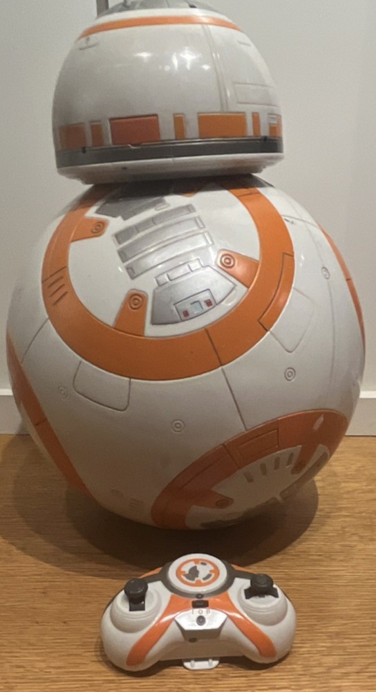 Star Wars BB-8 Remote-Controlled Robot Toy with Controller, White/Orange/Gray