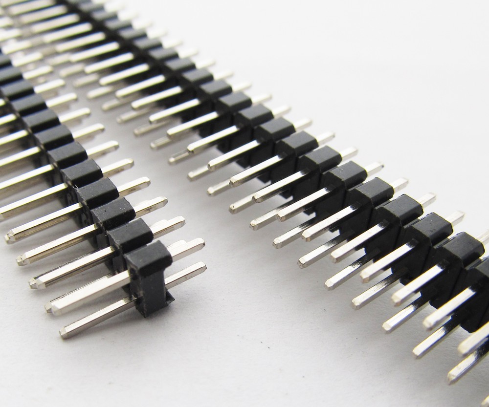 5pcs Double Row 2x 40pin Male 2.54mm Pitch Flat PCB Panel Breakable Pin Header
