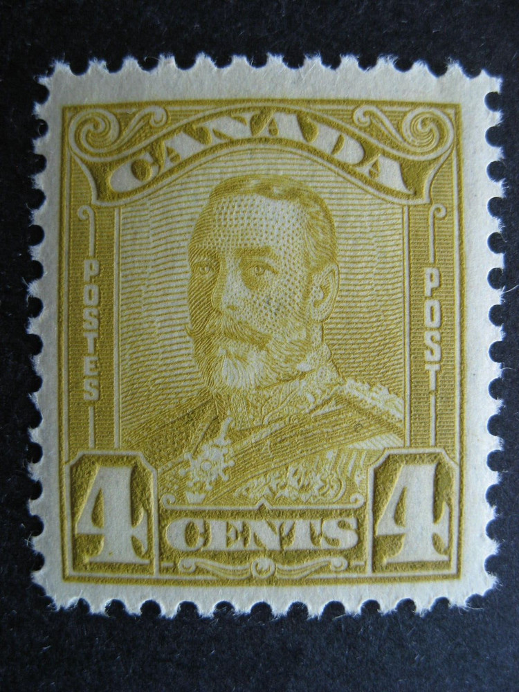 Canada KGV Sc 152 4c scroll MH nicely centred!