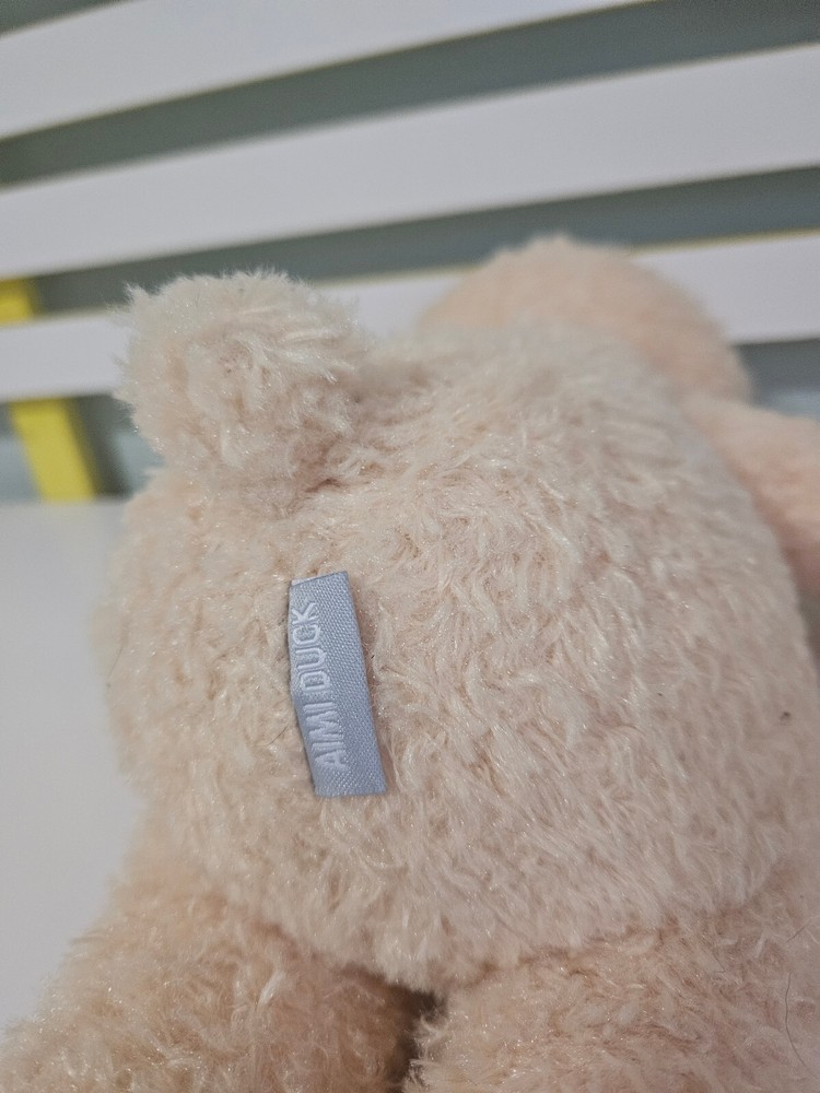 AIMI DUCK TEDDY BEAR BEIGE 38CM BROWN EYES