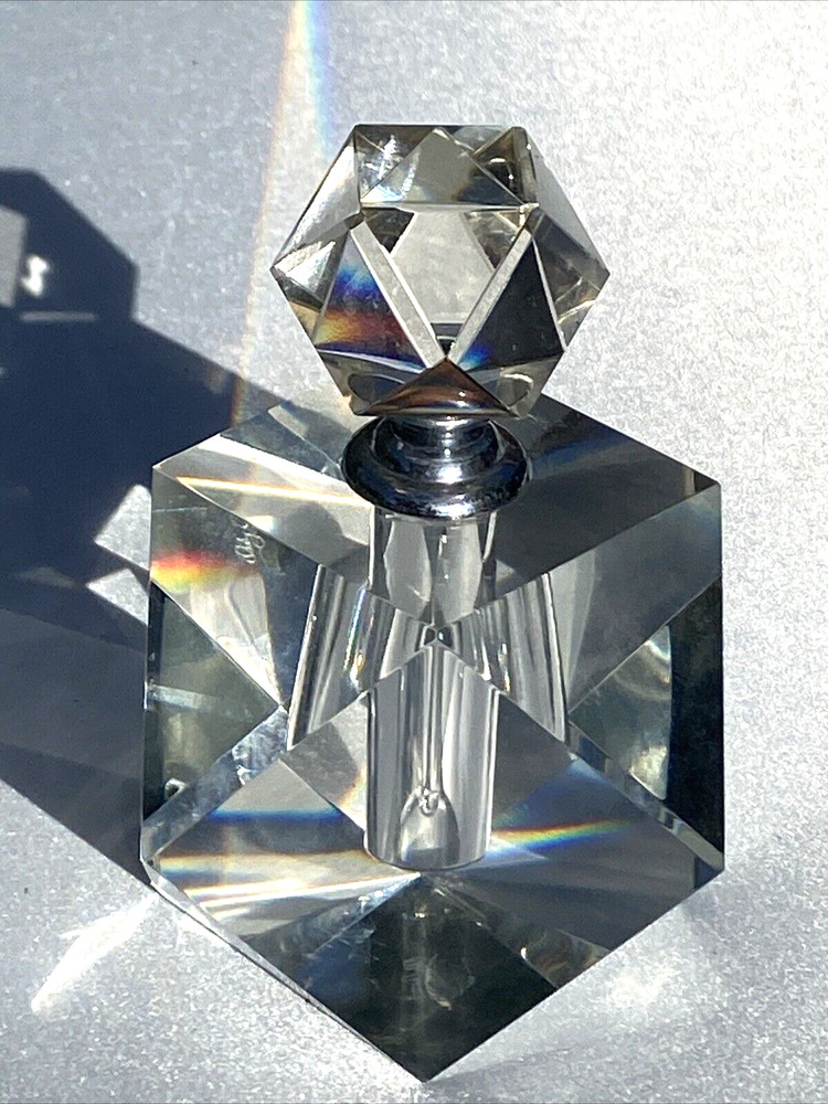 Olig Cassini Crystal Perfume Bottle**