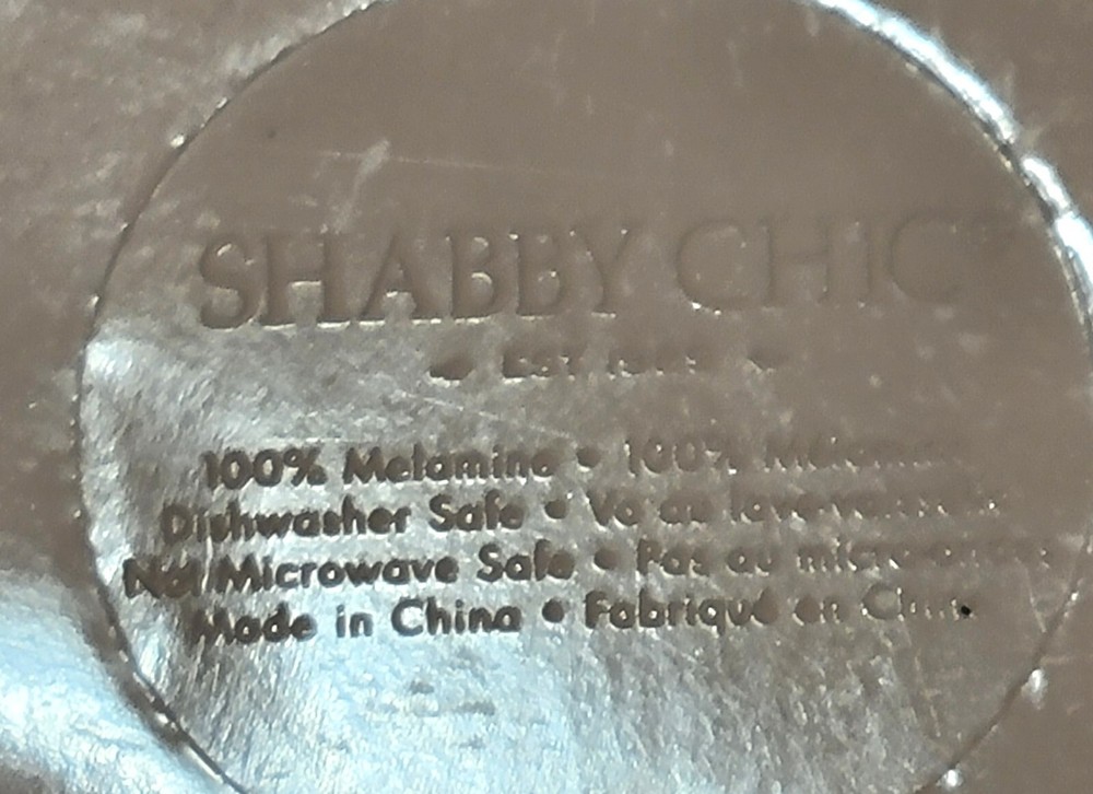 Tray Serving Melamine Shabby Chic Easter EggsRetangle 18"×9.5" granny Core Gcon