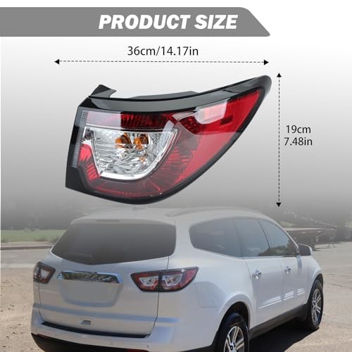 Tail Light Assembly Compatible with 2013 Right Passenger Side For 2013-2017
