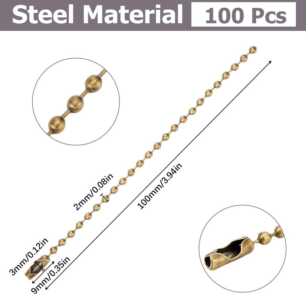 SOFPLATE 1 Box 100Pcs 4"/100mm 2mm Antique Bronze Stainless
