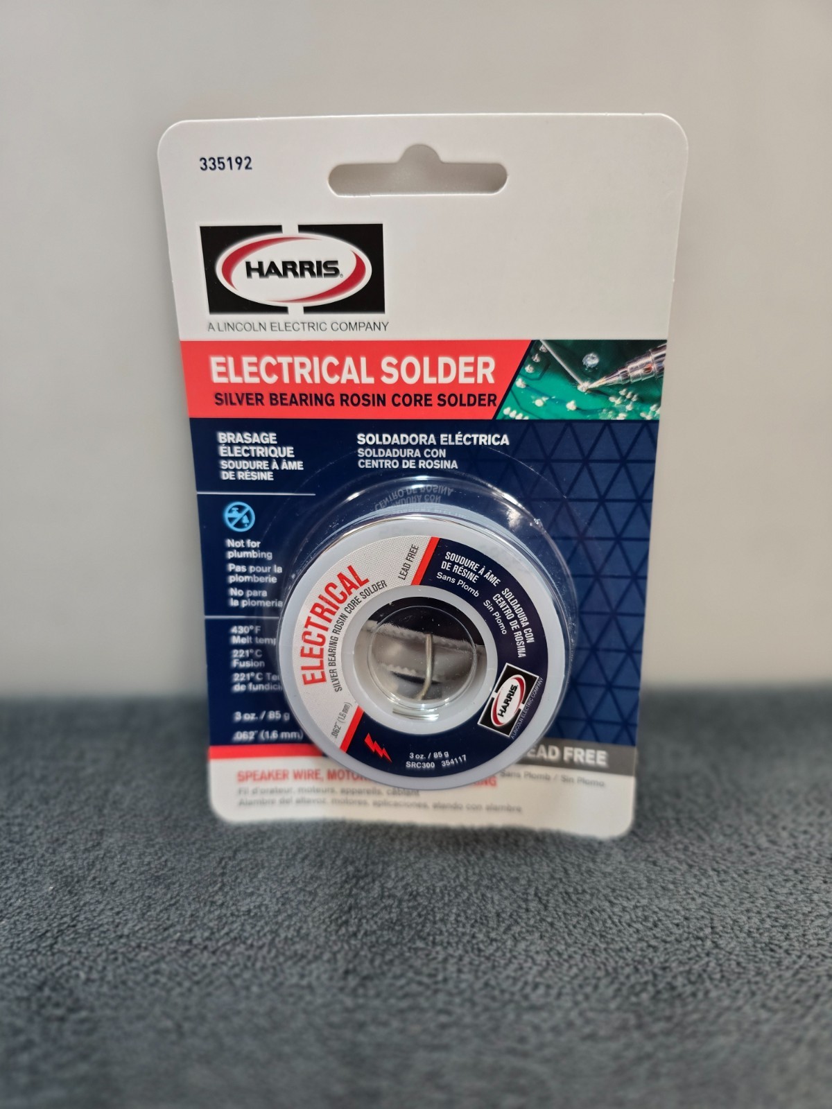 Harris 3 oz. Lead-Free Rosin Core ( Electrical) Solder