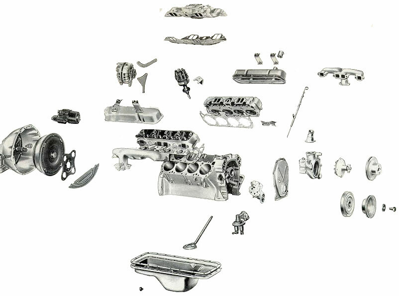 Double Groove Crank Pulley Non A/C for Mopar Chrysler Dodge Big Block 383 440