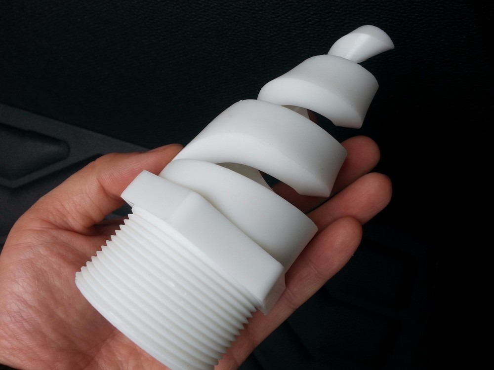 1 pc 2 " BSPT 2" DN50 Polypropylene PP Spiral Cone Spray Nozzle