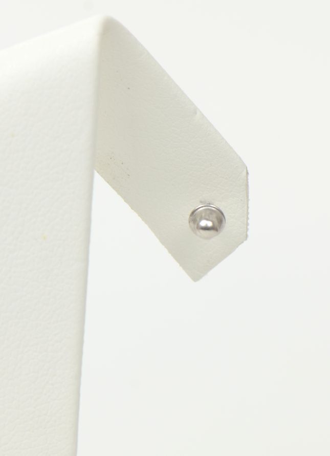 14K Solid White Gold Screw Back Earring Backing (small) by pc