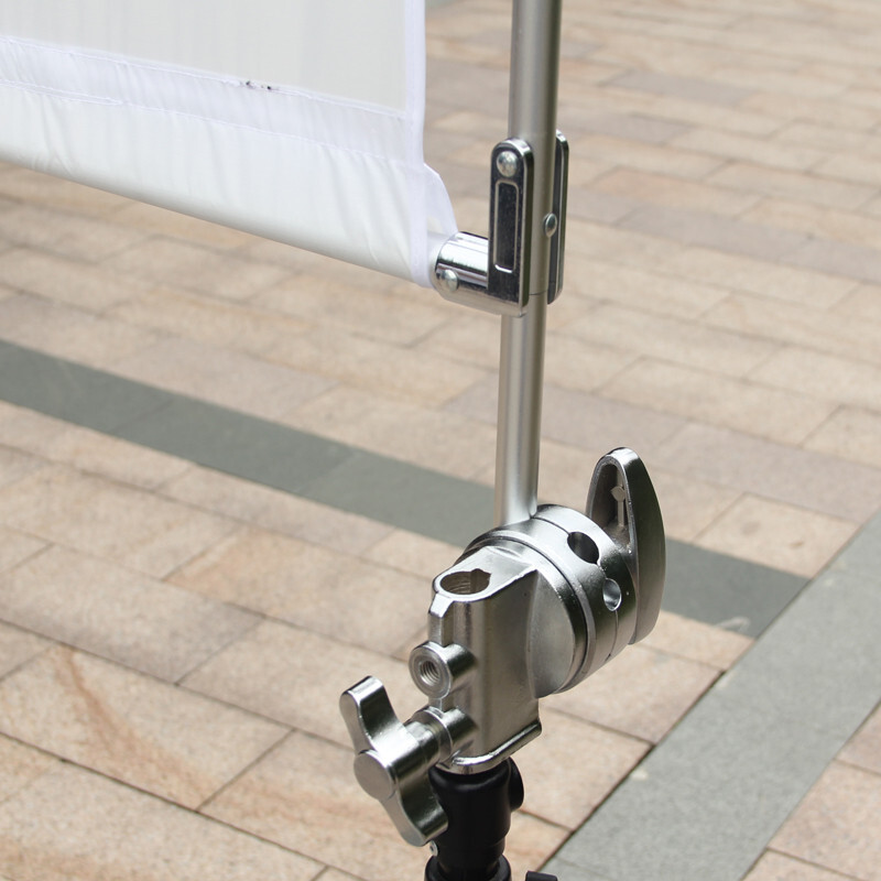 4x4' 48x48'' Foldable Portable Flag Frame with Diffusion Soften Grid Fabric