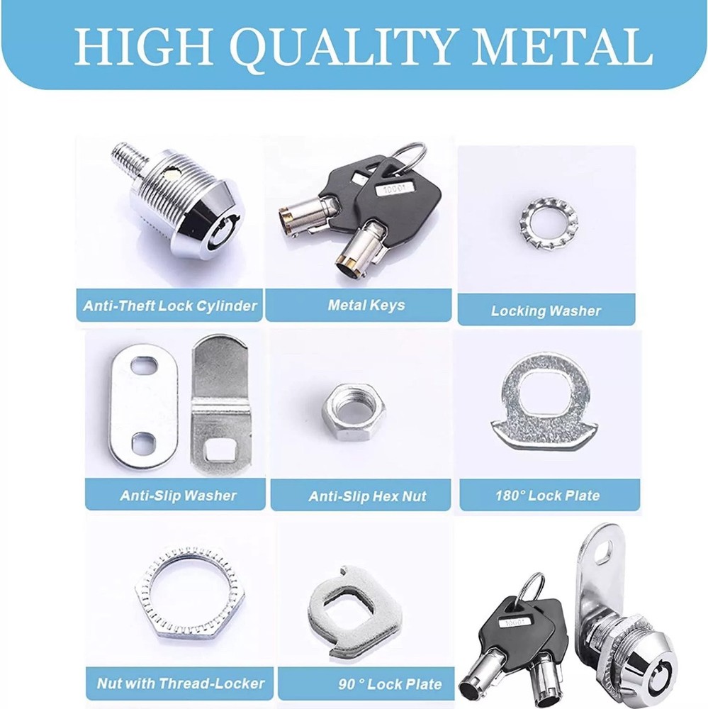 1 Pack Tubular Alloy Replacement Lock NEW 2 Keys