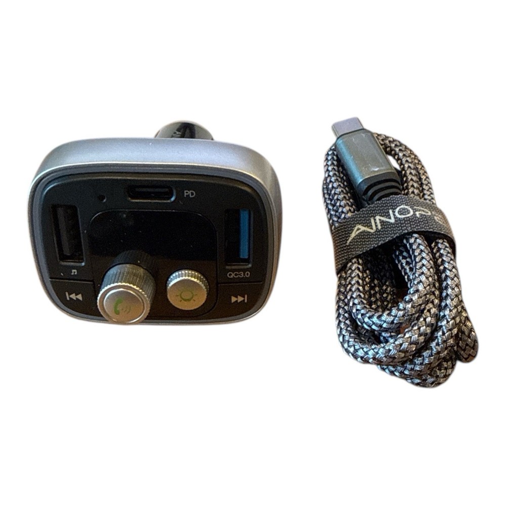 Ainope AV839 Bluetooth FM Transmitter Car Charger 2 USB Port Led Light