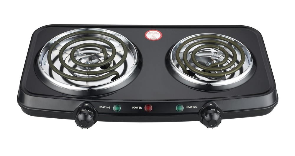 Double Burner Portable Easy To Cook Adjustable Temperature Control Kitchen Cook