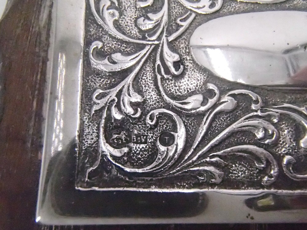 SOLID SILVER NOTEBOOK NETHERLANDS DUTCH SILVER ERA 19TH CENTURY AND WOOD