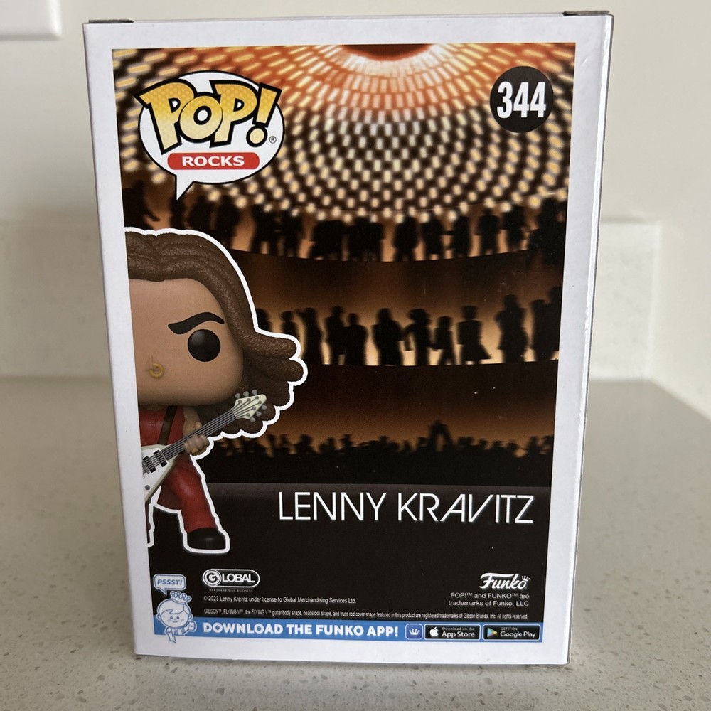 Funko Pop! Rocks Lenny Kravitz #344 New w/Protector