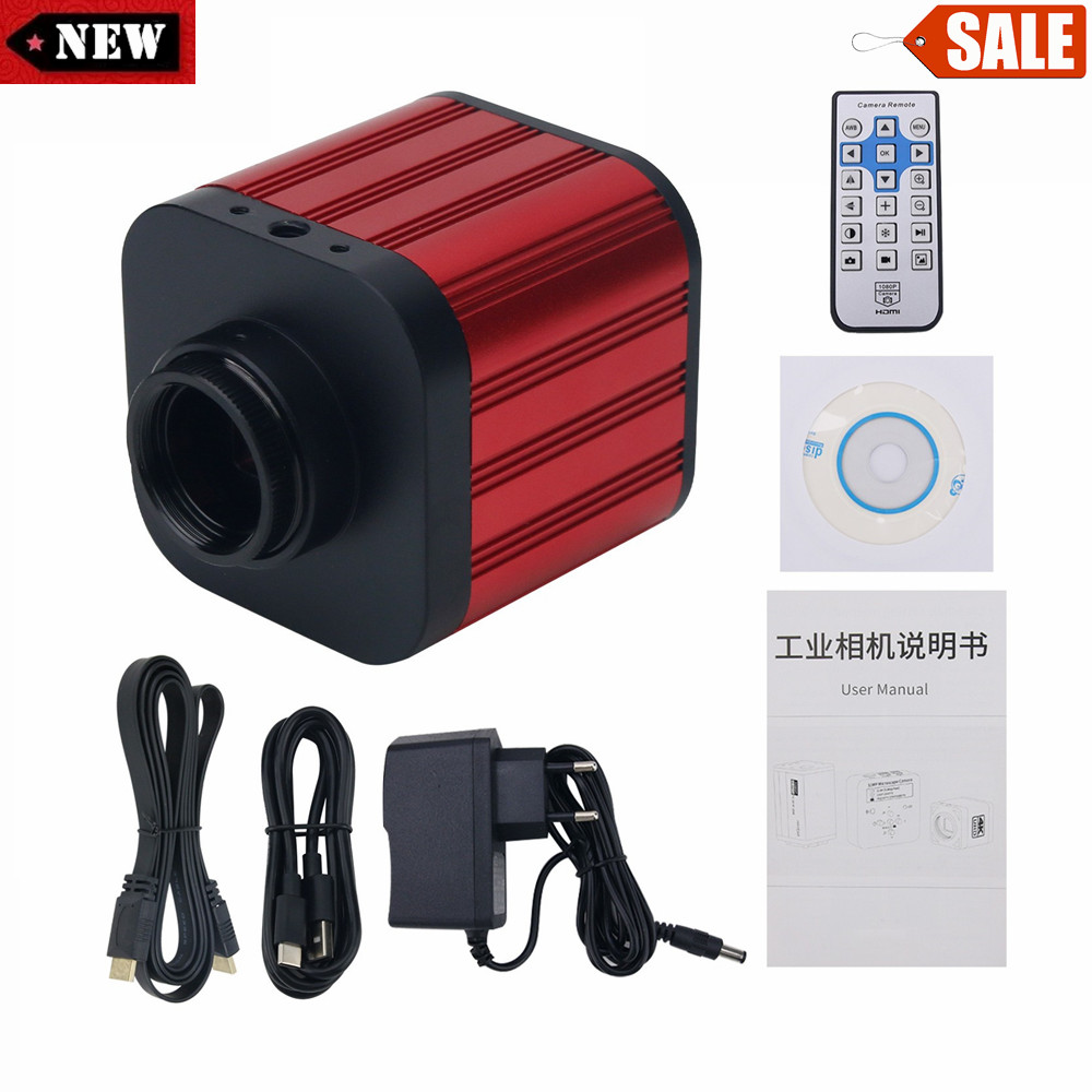 4K Industrial Microscope Camera Kit C-Mount USB Microscope Camera HDMI 1080P