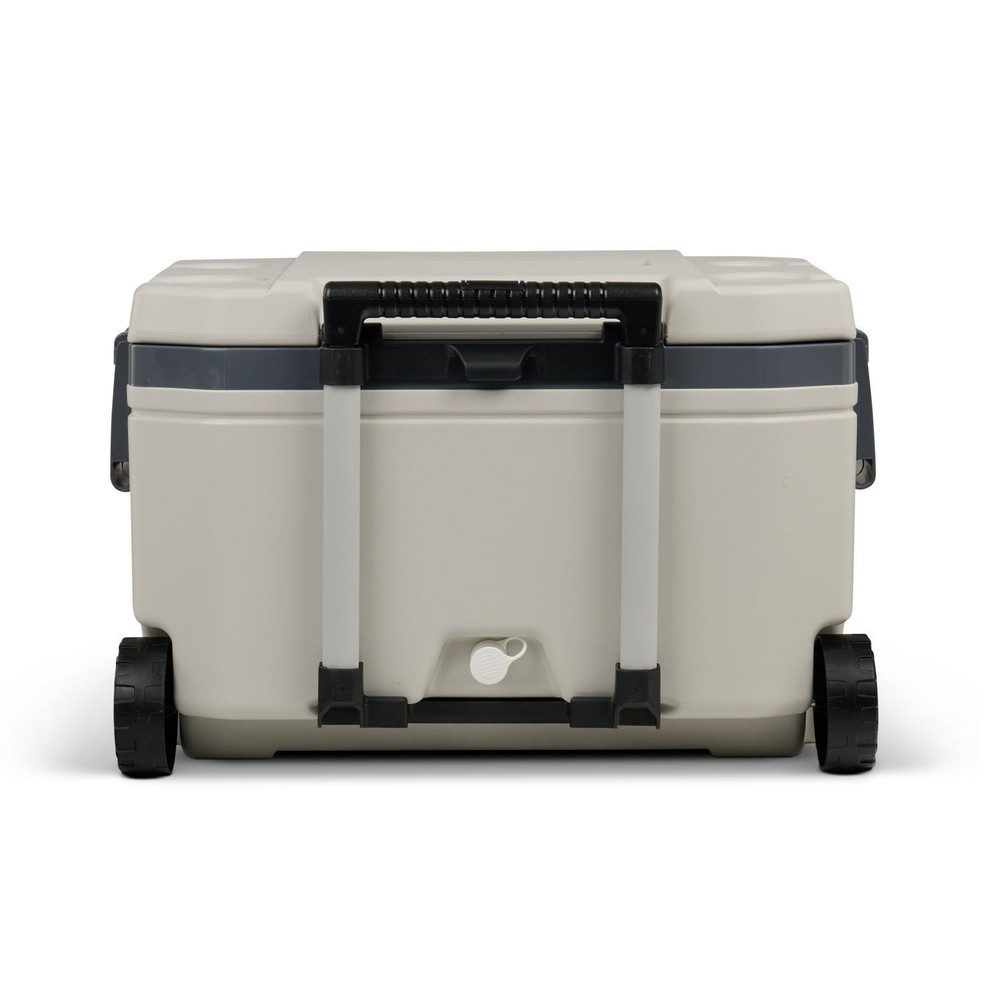 Igloo Bone White and Gray 60-Quart Sunset Roller Cooler