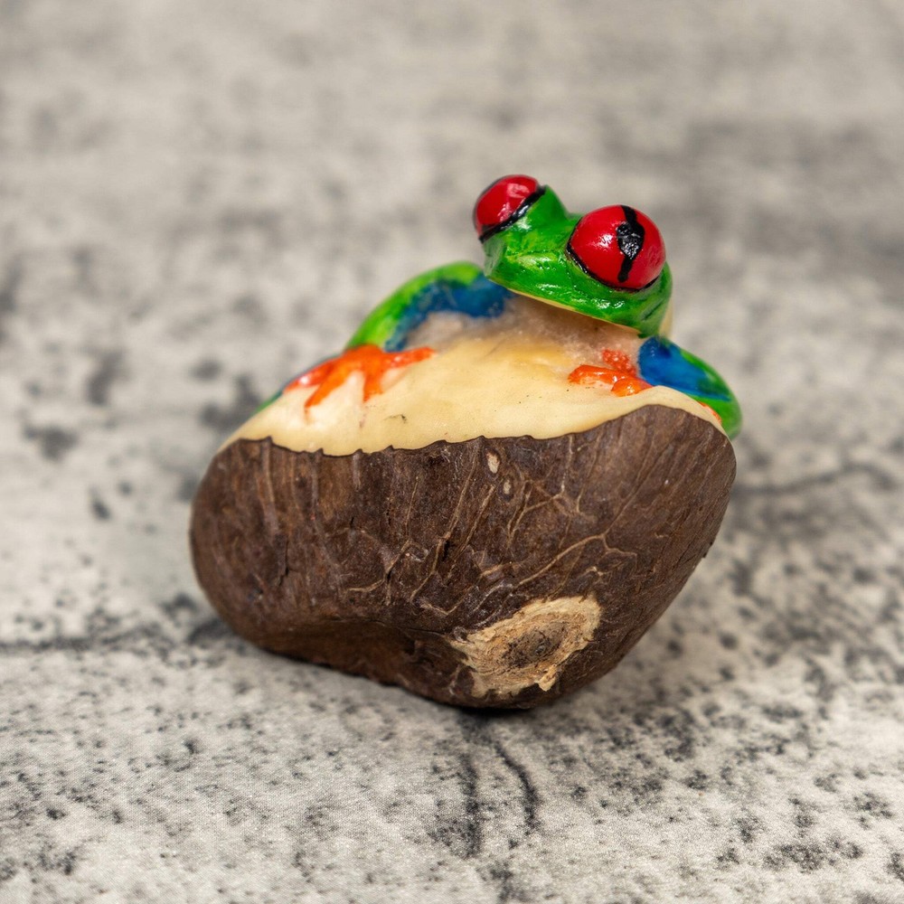 Red-Eye Tree Frog Tagua Carving