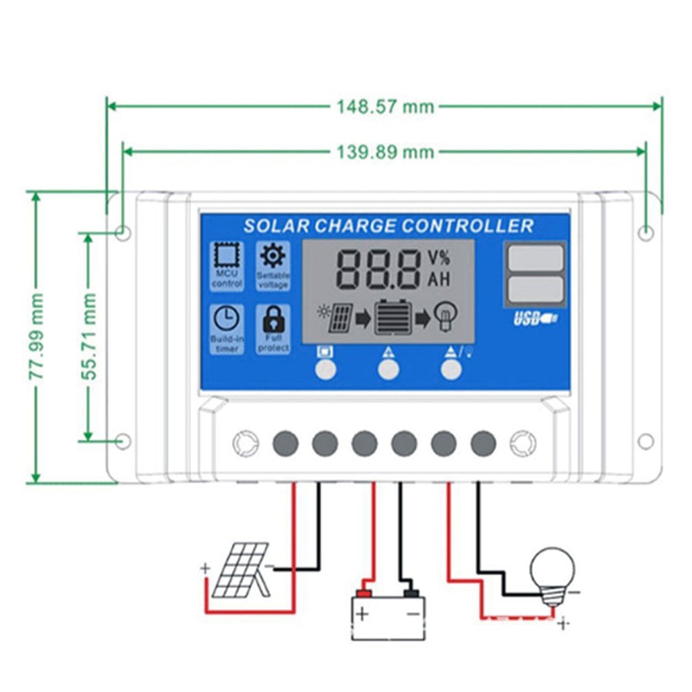 Outdoor Solar Controller for Battery Protection and Stable System Performance