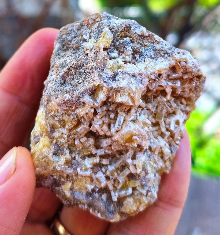 Green Tabular Cerussite Crystal Cluster