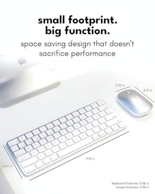 Apple Wireless Keyboard and Mouse for Mac - Dual Mode (Bluetooth + Silver