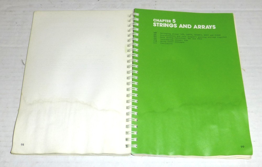 Vintage The Applesoft Tutorial by Apple Computer Spiral Bound Book PLEASE READ